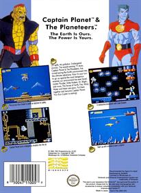 Captain Planet and the Planeteers - Box - Back - Reconstructed