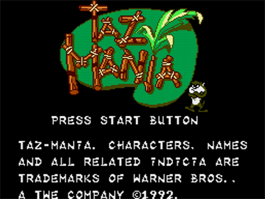 Taz-Mania - Screenshot - Game Title Image