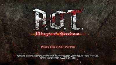 Attack on Titan: Wings of Freedom - Screenshot - Game Title Image