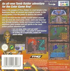 Tomb Raider - Box - Back Image