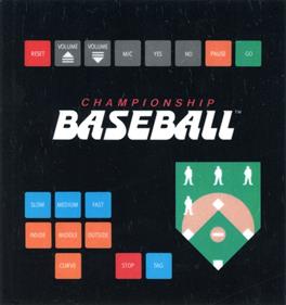 Championship Baseball - Arcade - Controls Information Image