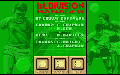 1st Division Manager - Screenshot - Game Title Image