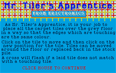 Mr. Tiler's Apprentice - Screenshot - Game Title Image