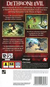 Dungeon Siege: Throne of Agony - Box - Back Image