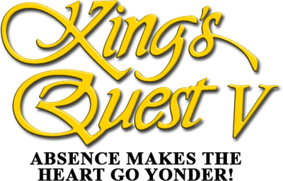 King's Quest V: Absence Makes the Heart Go Yonder! - Clear Logo Image
