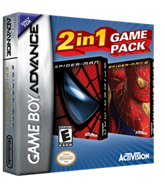 2 in 1 Game Pack: Spider-Man / Spider-Man 2 - Box - 3D Image