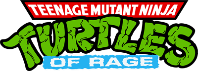 Teenage Mutant Ninja Turtles... of Rage - Clear Logo Image