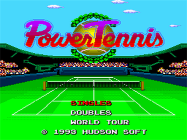 Power Tennis - Screenshot - Game Title Image