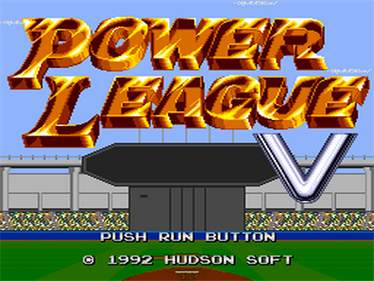 Power League 5 - Screenshot - Game Title Image