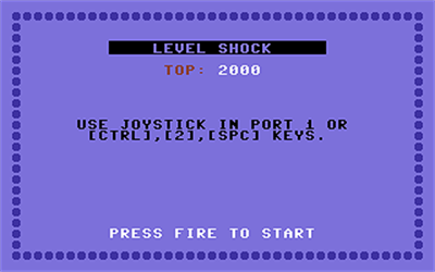 Level Shock - Screenshot - Game Title Image