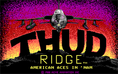 Thud Ridge: American Aces in 'Nam - Screenshot - Game Title Image