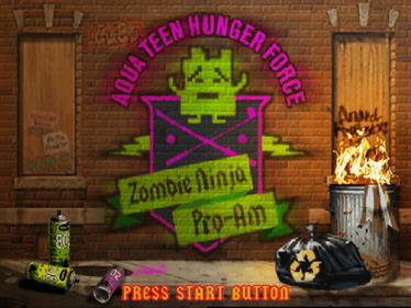 Aqua Teen Hunger Force: Zombie Ninja Pro-Am - Screenshot - Game Title Image