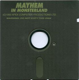 Mayhem in Monsterland - Disc Image