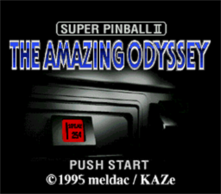 Super Pinball II: The Amazing Odyssey - Screenshot - Game Title Image