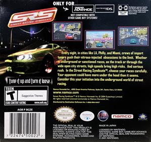 SRS: Street Racing Syndicate - Box - Back Image