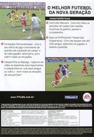 FIFA Soccer 08 - Box - Back Image