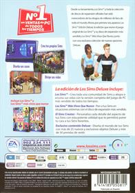 The Sims: Deluxe Edition - Box - Back Image