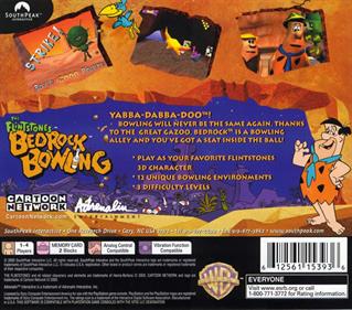 The Flintstones: Bedrock Bowling - Box - Back Image