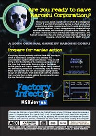 Factory Infection - Box - Back Image