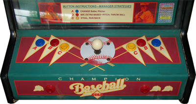 Champion Baseball - Arcade - Control Panel Image