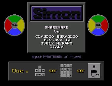 Simon - Screenshot - Game Title Image