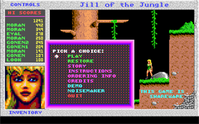 Jill of the Jungle - Screenshot - Game Title Image