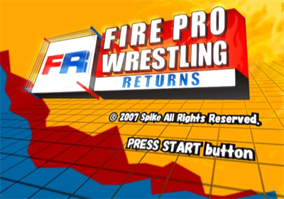 Fire Pro Wrestling Returns - Screenshot - Game Title Image