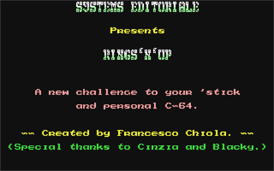 Rings'n'Up - Screenshot - Game Title Image
