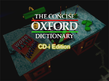 The Concise Oxford Dictionary & Oxford Thesaurus - Screenshot - Game Title Image