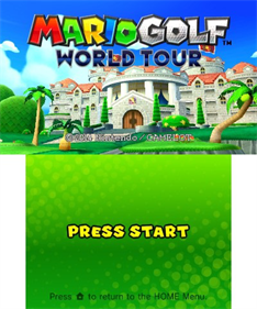 Mario Golf: World Tour - Screenshot - Game Title Image