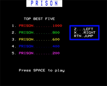 Prison - Screenshot - High Scores Image