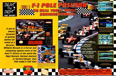 F1 Pole Position - Advertisement Flyer - Front Image