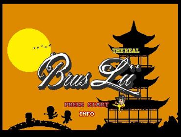 The Real Brus Lii - Screenshot - Game Title Image