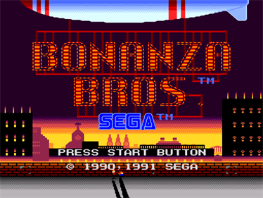 Bonanza Brothers - Screenshot - Game Title Image