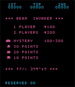 Beam Invader - Screenshot - Game Title Image