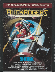 Buck Rogers: Planet of Zoom - Cart - Front Image