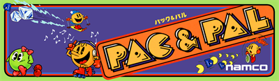 Pac & Pal - Arcade - Marquee Image