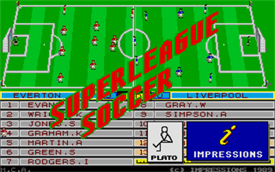 Superleague Soccer - Screenshot - Game Title Image