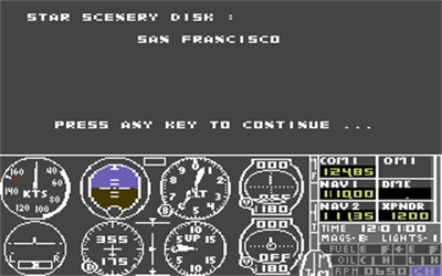 STAR Scenery Disk: San Francisco & The Bay Area - Screenshot - Game Title