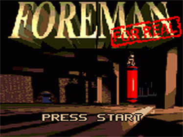 Foreman for Real - Screenshot - Game Title Image