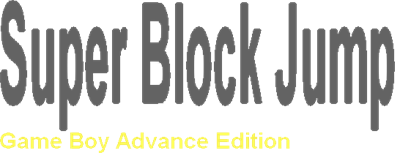 Super Block Jump: Game Boy Advance Edition - Clear Logo Image