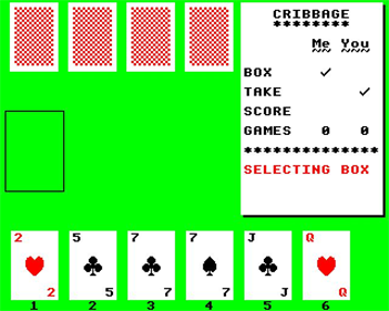 Cribbage (Beebug Publications) - Screenshot - Gameplay Image