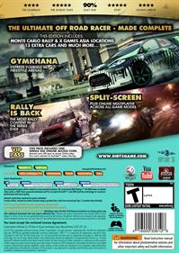 DiRT 3 Complete Edition - Box - Back Image