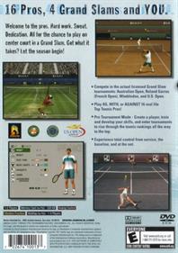 Smash Court Tennis Pro Tournament 2 - Box - Back Image