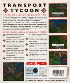 Transport Tycoon - Box - Back Image