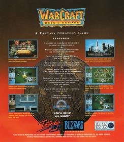 Warcraft: Orcs & Humans - Box - Back Image