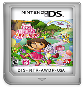 Dora the Explorer: Dora's Big Birthday Adventure - Fanart - Cart - Front Image