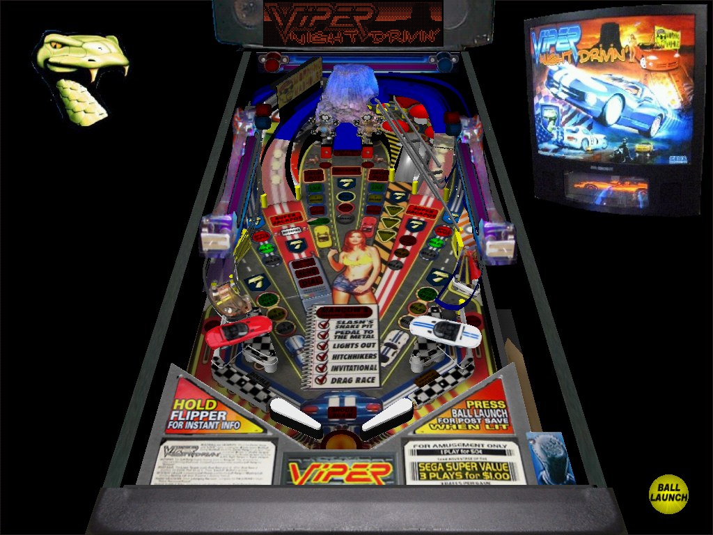 Viper Night Drivin' Pinball by Sega – Joystix