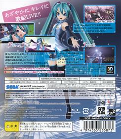 Hatsune Miku: Project DIVA F - Box - Back Image