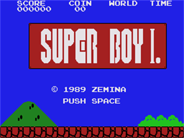 Super Boy I - Screenshot - Game Title Image